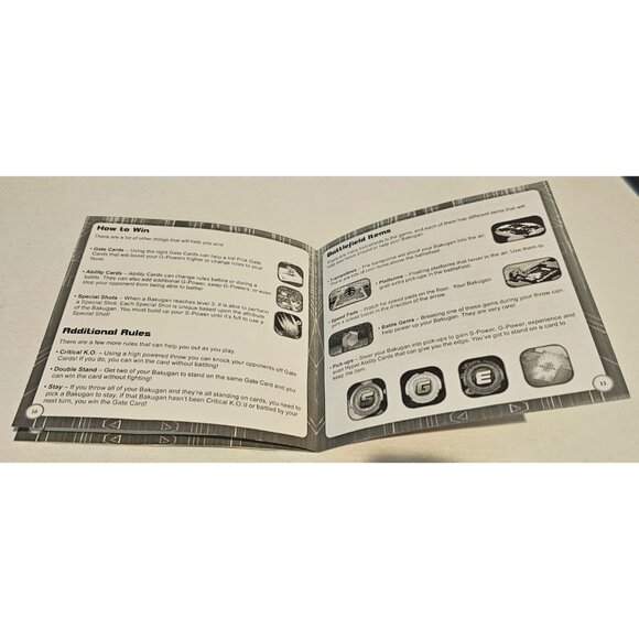 Bakugan Battle Brawlers Nintendo DS 2009 MANUAL ONLY NO GAME OR CASE Preowned - Picture 4 of 4